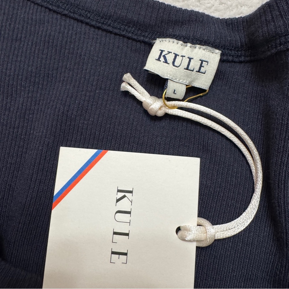 KULE Navy Rib Tank Top - Picture 4 of 6